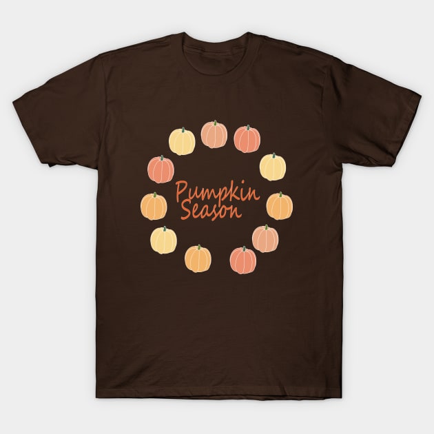 COZY PUMPKIN SEASON PATCH PATTERN AUTUMN FALL SEASON T-Shirt by Day81